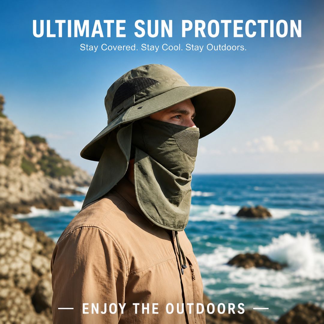 ☀️SUMMER SALE 50% OFF🔥UPF50+ Sun Protection Hat With FullFace &Neck Coverage