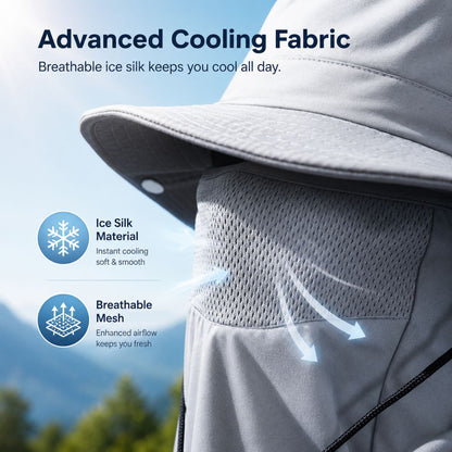 ☀️SUMMER SALE 50% OFF🔥UPF50+ Sun Protection Hat With FullFace &Neck Coverage