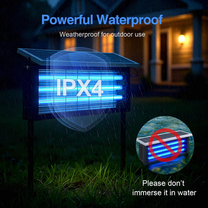 Eco-Friendly - Solar-Powered High-Efficiency Outdoor Bug Zapper