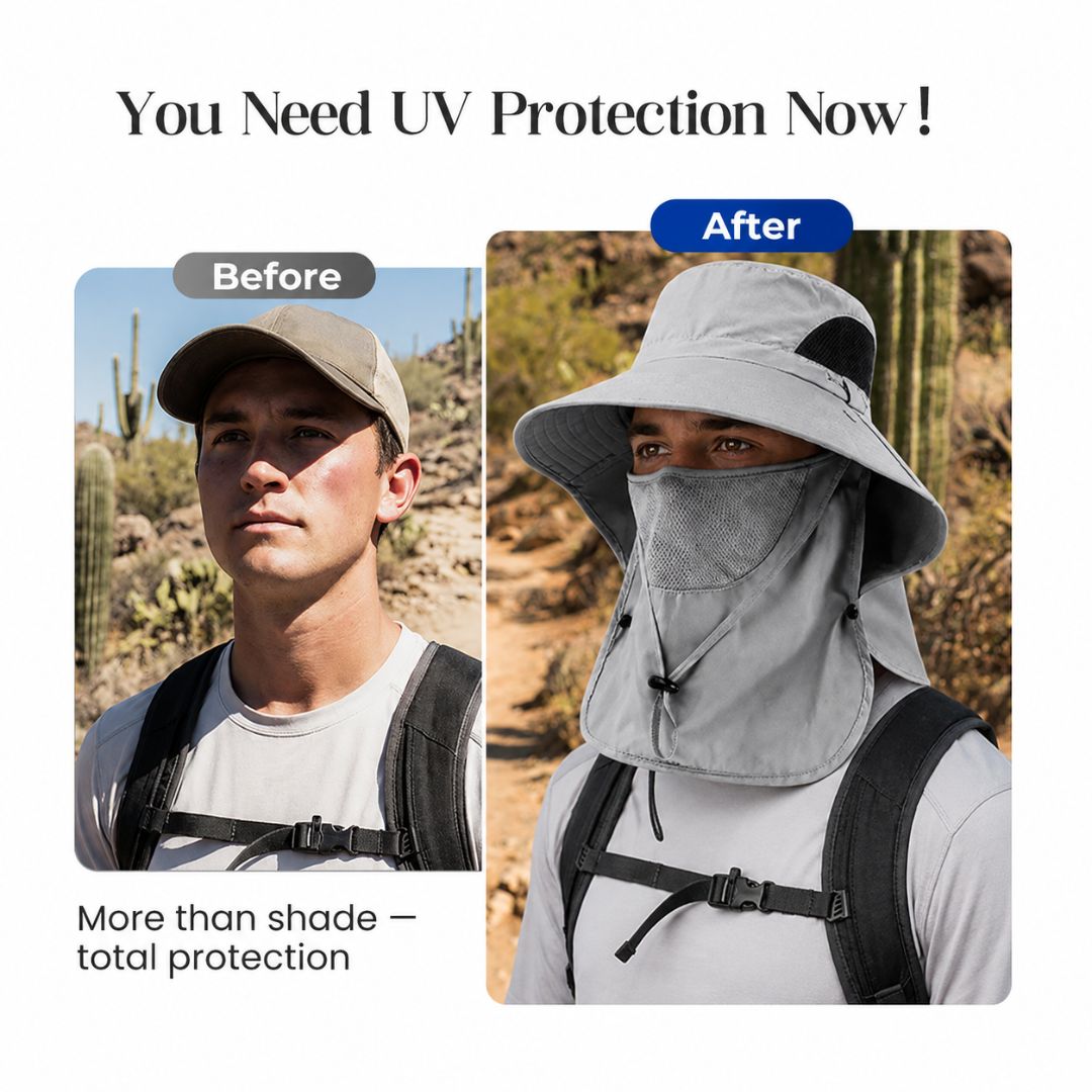 ☀️SUMMER SALE 50% OFF🔥UPF50+ Sun Protection Hat With FullFace &Neck Coverage