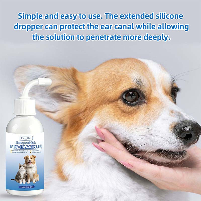 Gentle Pet Ear Wash | Odor-Free Cleaning for Dogs & Cats🌿