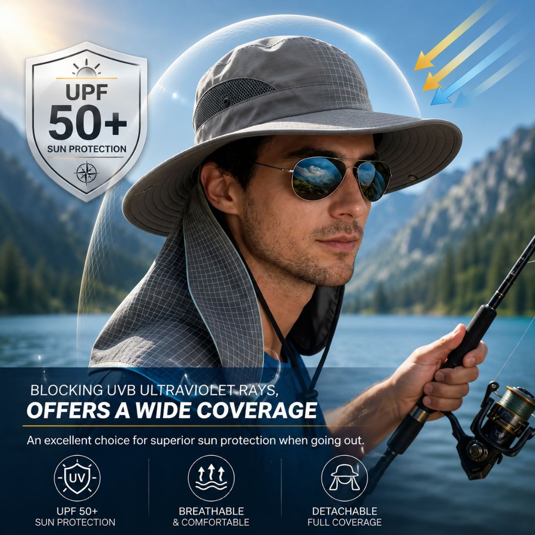 ☀️SUMMER SALE 50% OFF🔥UPF50+ Sun Protection Hat With FullFace &Neck Coverage