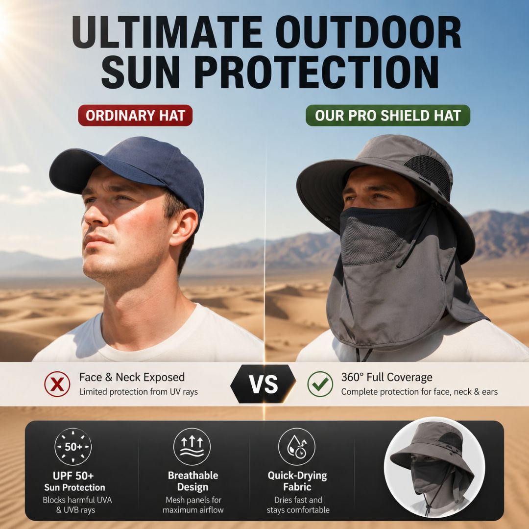 ☀️SUMMER SALE 50% OFF🔥UPF50+ Sun Protection Hat With FullFace &Neck Coverage