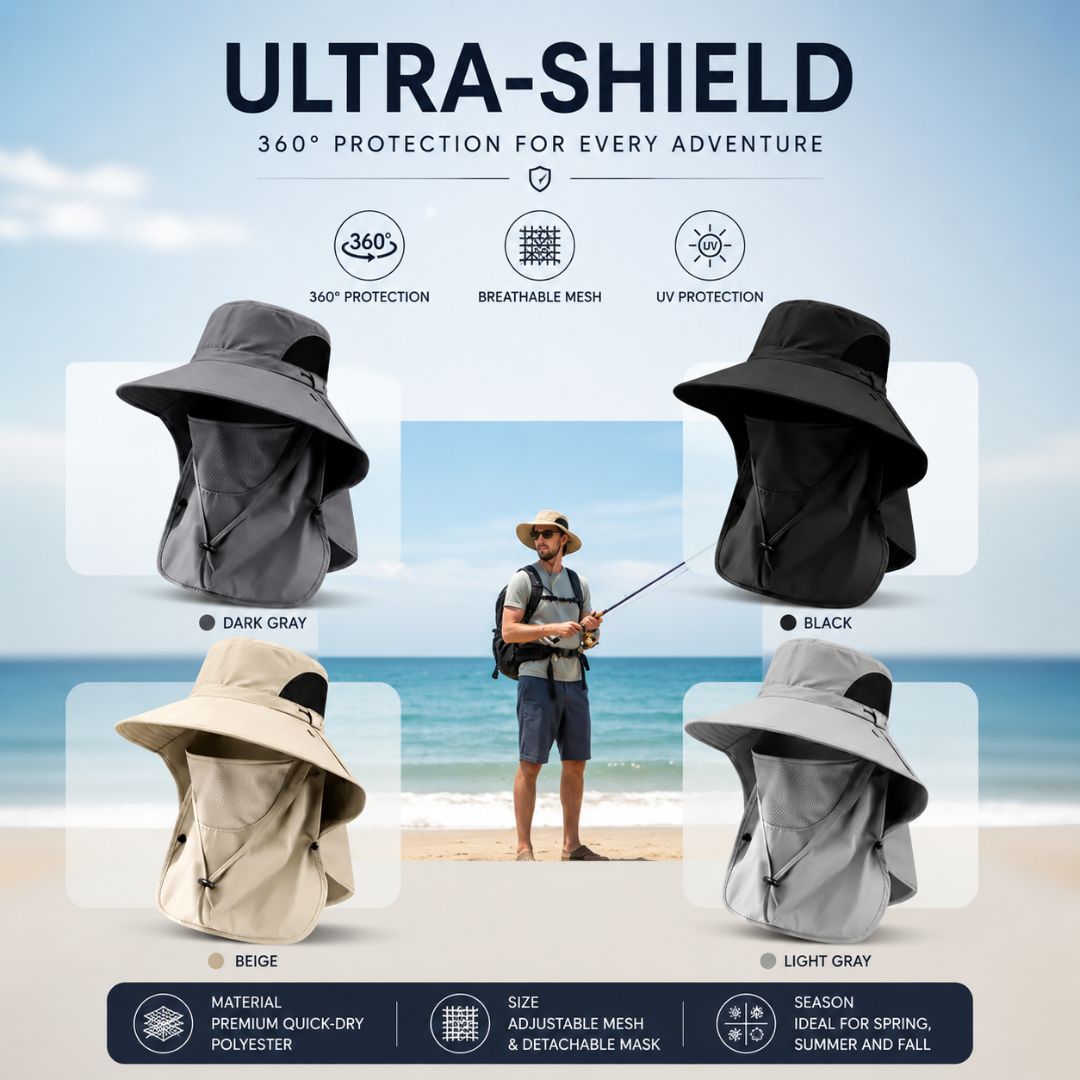 ☀️SUMMER SALE 50% OFF🔥UPF50+ Sun Protection Hat With FullFace &Neck Coverage