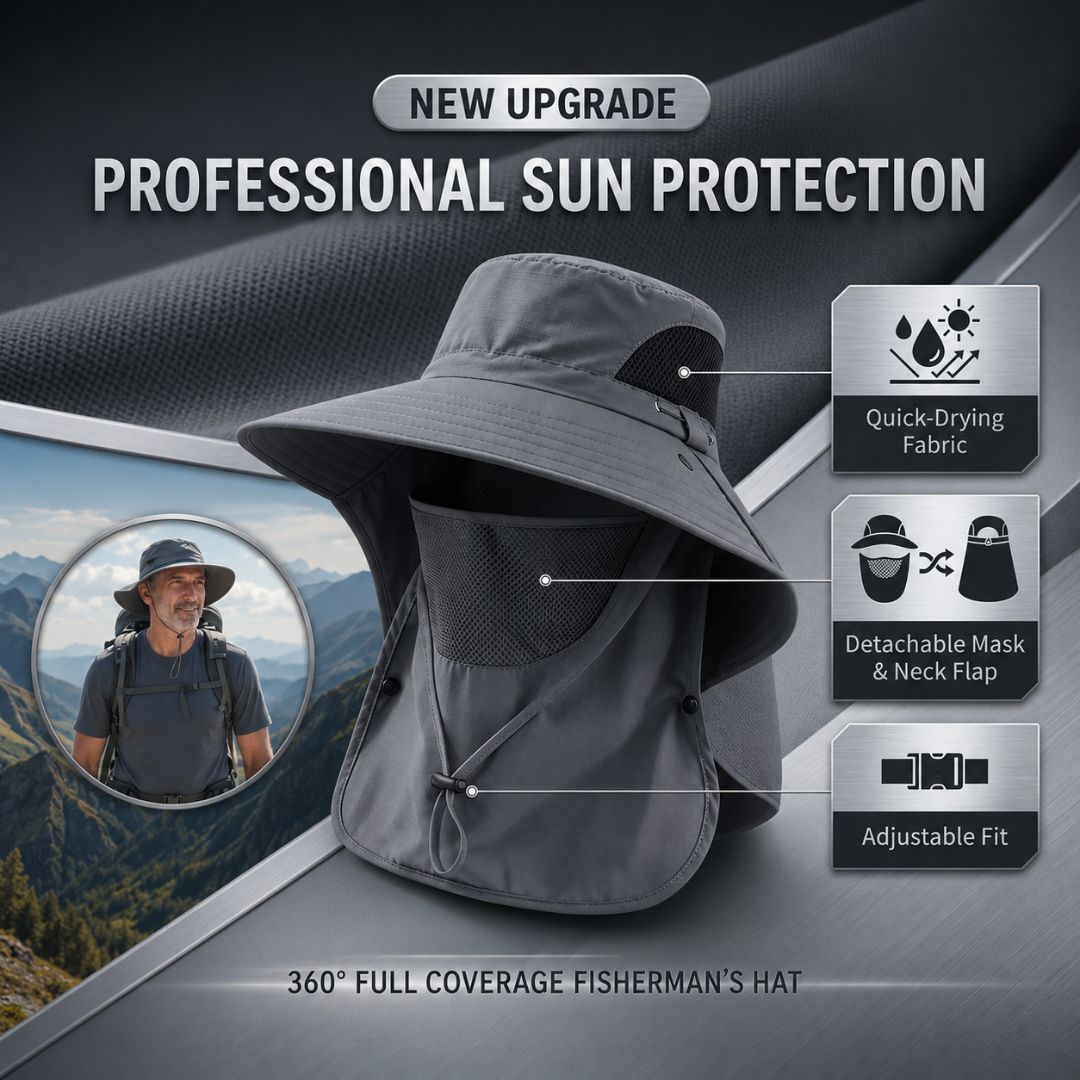 ☀️SUMMER SALE 50% OFF🔥UPF50+ Sun Protection Hat With FullFace &Neck Coverage