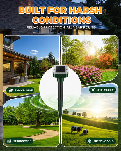 🌸Summer Sale 50% OFF☘️Solar Powered Waterproof Screw Mole Repellent