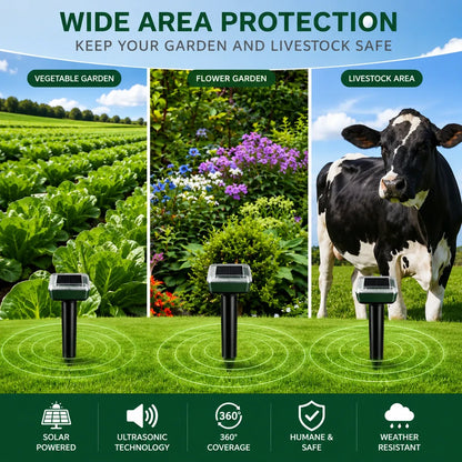 🌸Summer Sale 50% OFF☘️Solar Powered Waterproof Screw Mole Repellent
