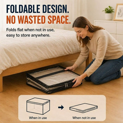 🎁Hot Sale 49% OFF🔥Large Heavy-Duty Thick Plastic Clear Storage Bag for Clothes, Moving & Storage